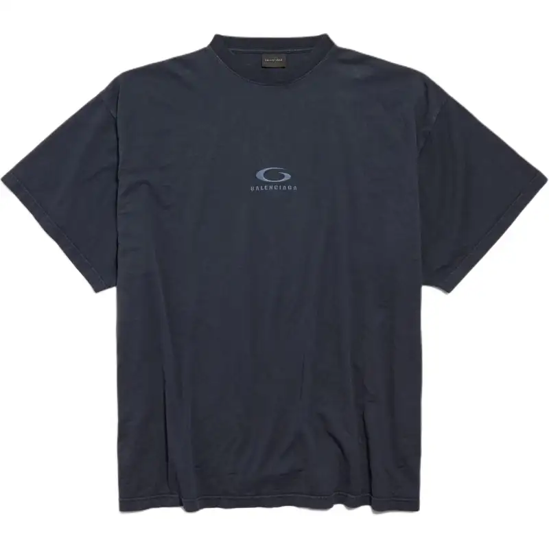 Balenciaga Logo Embroidered Oversized T Shirt