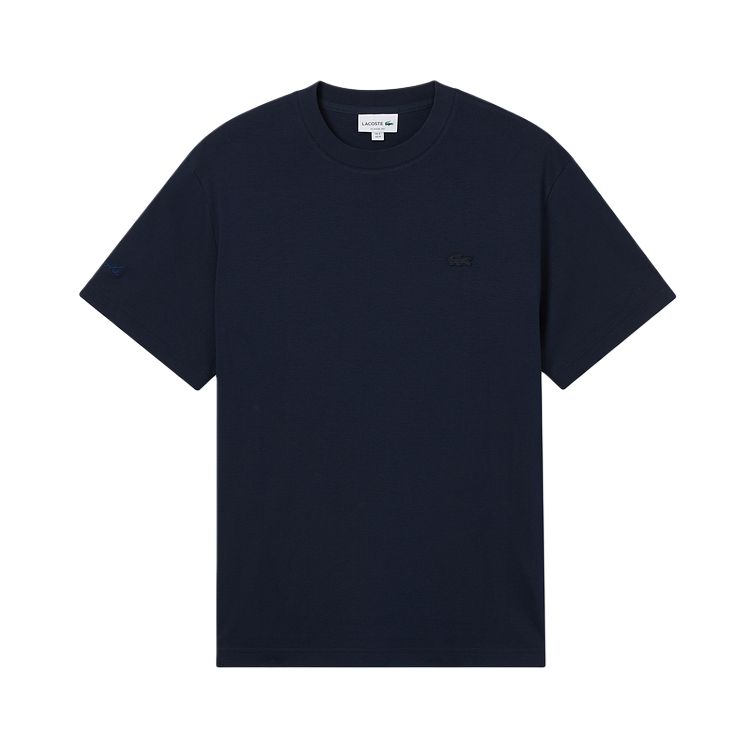 Мужская футболка LACOSTE (синяя) — фото 4