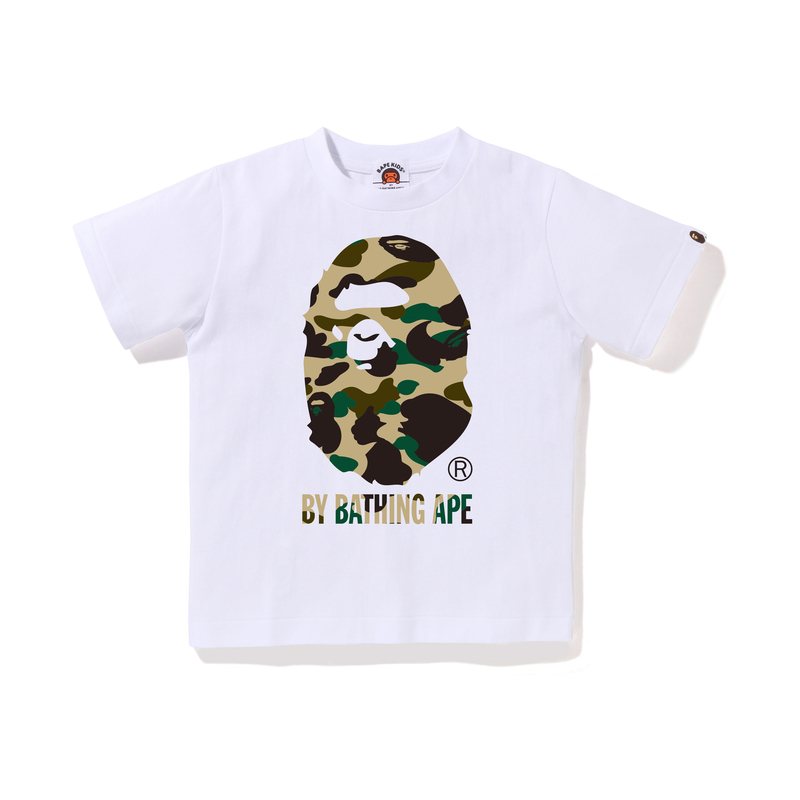 Детская футболка A BATHING APE (зеленая камуфляжная)