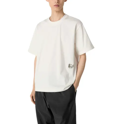 Bottega Veneta T Shirts Men's White Crew Neck Moderate
