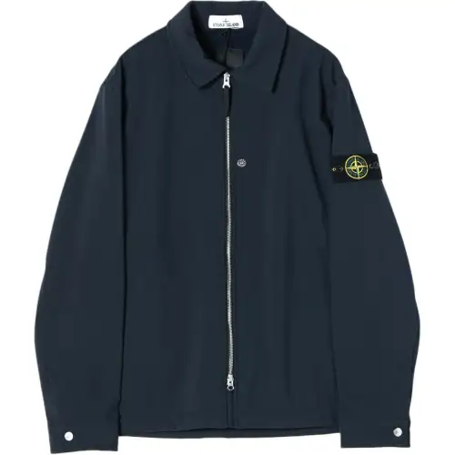 STONE ISLAND Compass Patch Zip Up Jacket