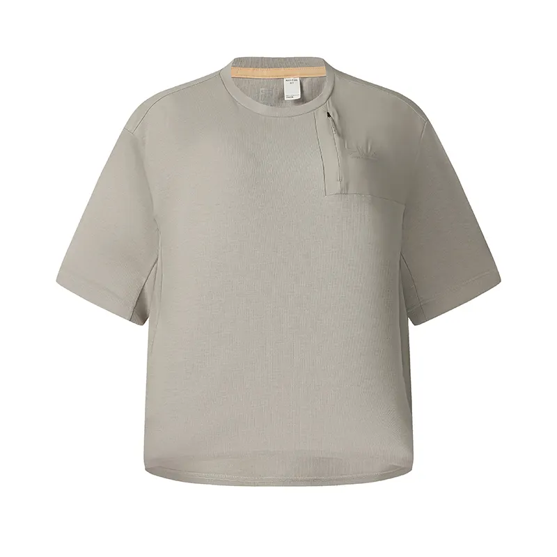 FILA Explorer T Shirts Women's Airy Khaki Crew Neck Moderate Heavyweight