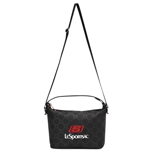 Skechers Adjustable Strap Shoulder Bag, Crossbody Bag, Handbag Unisex Charcoal Black