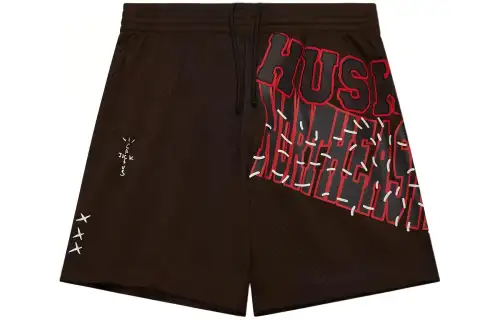 Travis Scott X Mitchell & Ness Northeastern Huskies Basketball Shorts