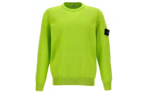 Stone Island Compass-badge cotton jumper