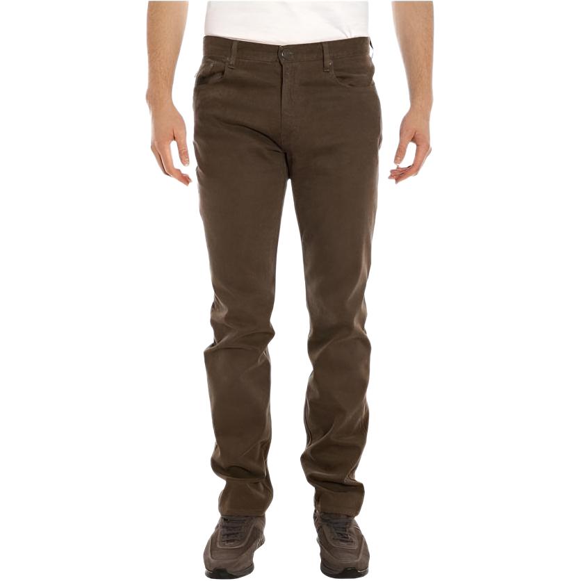 Burberry Jeans Men's Brown Moderate Straight Fit Pants