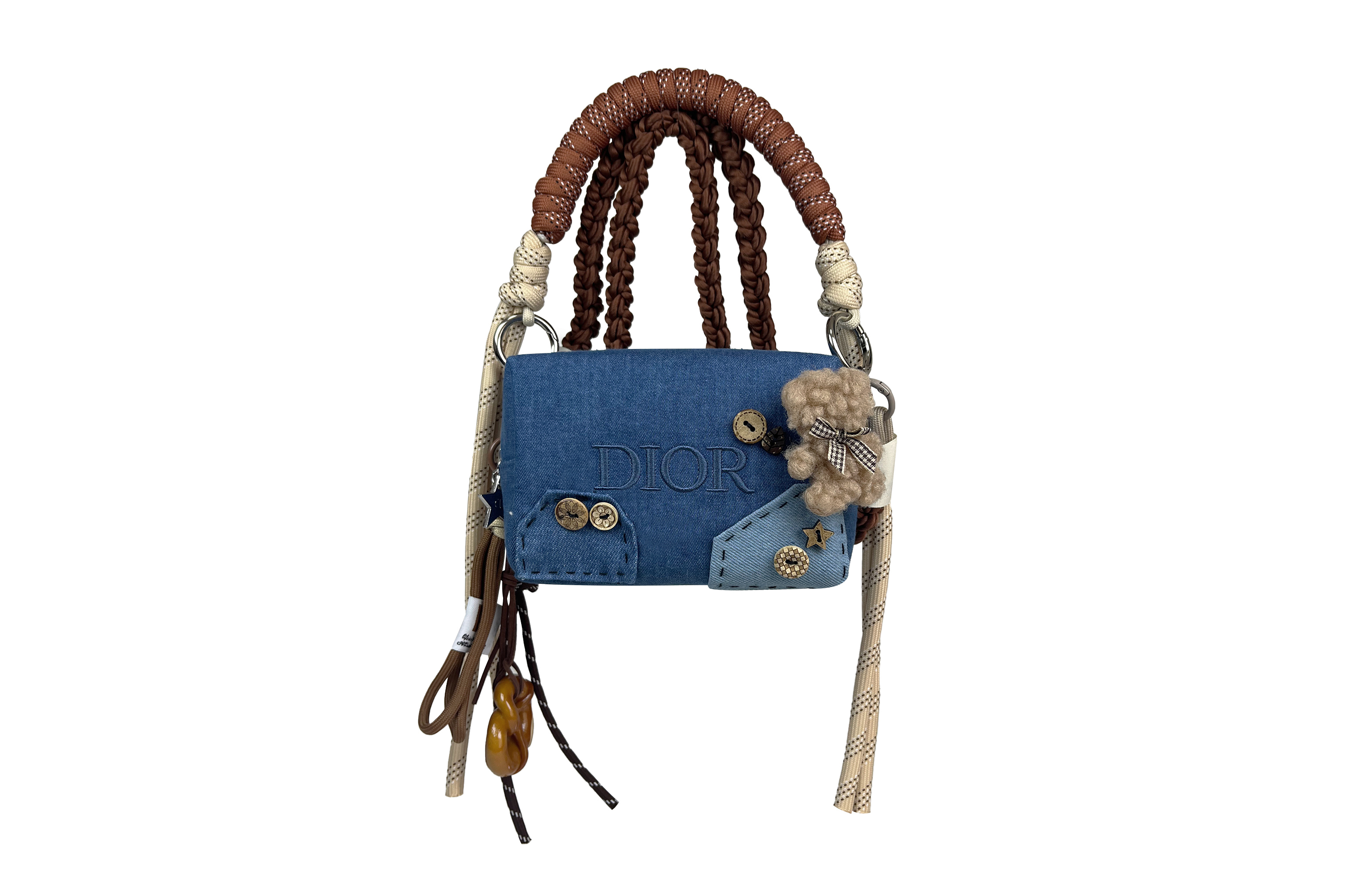 Сумка Dior Denim Patchwork (синяя)