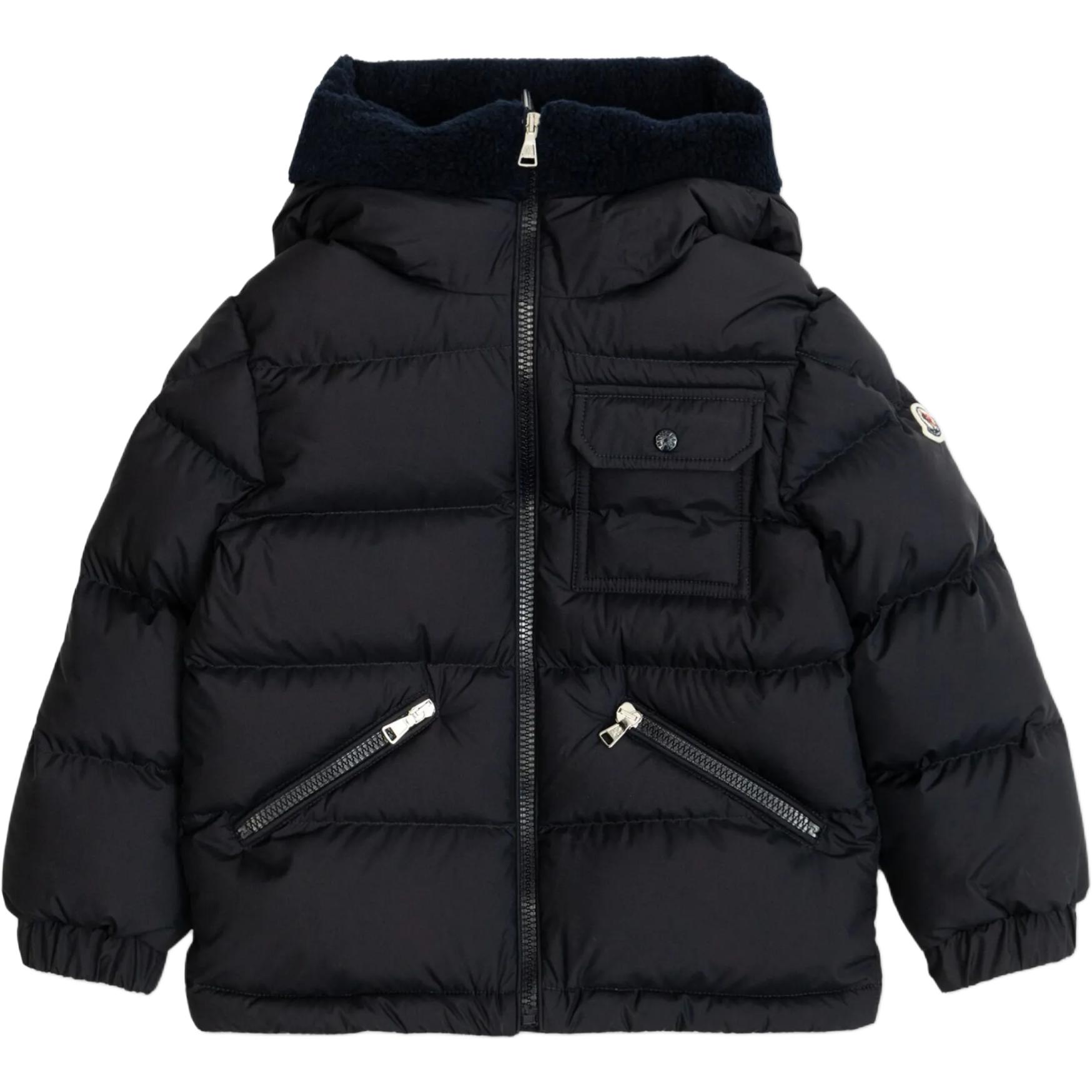 Детская куртка Moncler (темно-синяя)