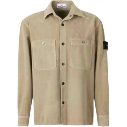 STONE ISLAND Compass Patch Buttoned Overshirt