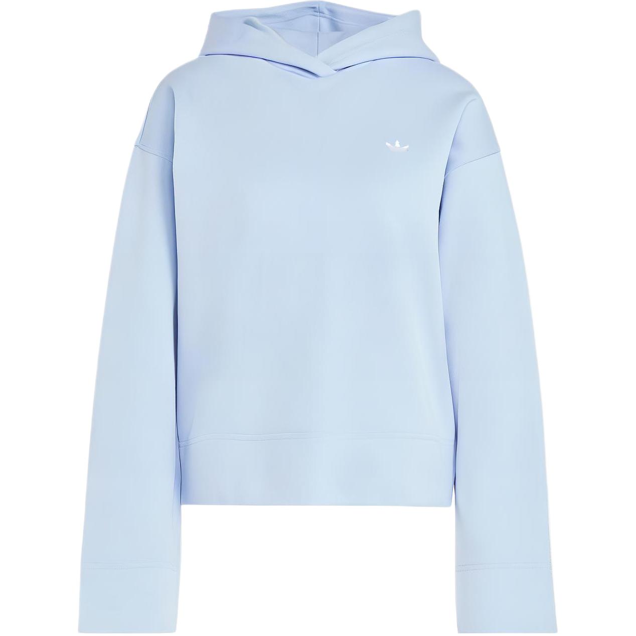 Adidas Originals Sweatshirts Women's Light Blue Hooded Moderate Regular