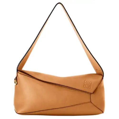 LOEWE Puzzle Hobo Bag In Nappa Calfskin Warm Desert