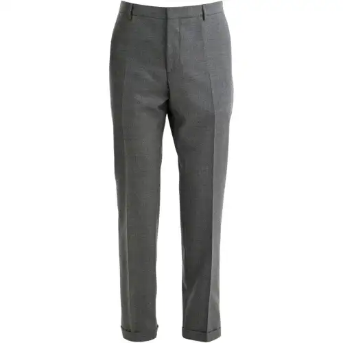 Prada cuffed-hem wool trousers