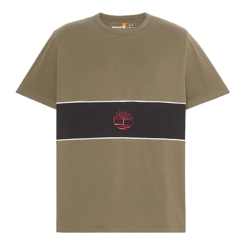 Timberland T Shirts Unisex Green Crew Neck Moderate