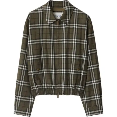 Burberry Check Bonded Harrington Jacket