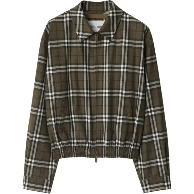 Burberry Check Bonded Harrington Jacket