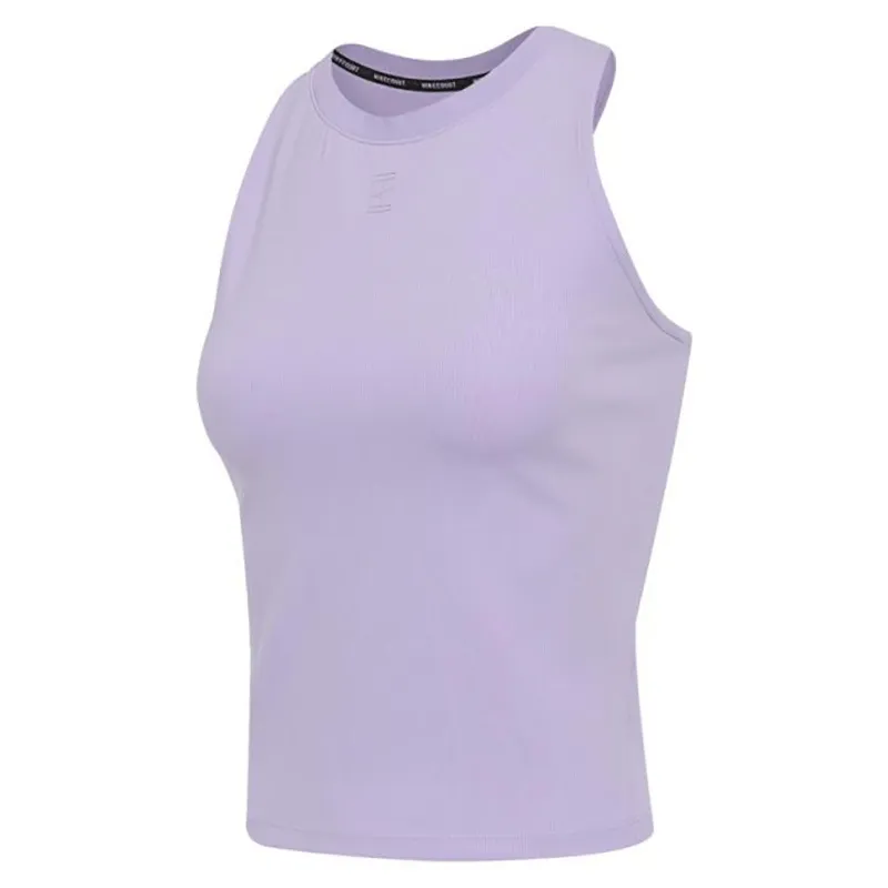 Nike Dri-Fit Tank Tops Women's Purple Crew Neck Moderate Nipped-in Waist