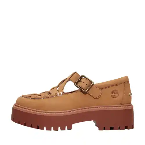 Timberland Stone Street Textile, Leather Abrasion Resistant Abrasion Resistant Low top Casual Shoes Women's Brown