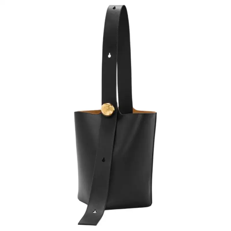 LOEWE Cow Leather Crossbody Bags Medium Unisex Black
