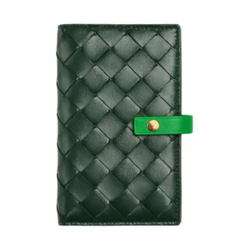 Bottega Veneta Cow Leather/Sheepskin Wallet Women's Rain Tree Green