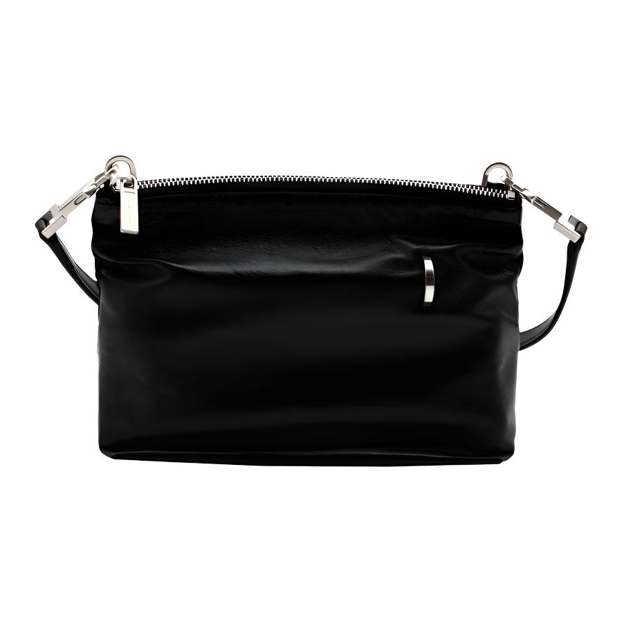 RICK OWENS/RO Fogachine Lambskin Clutch, Crossbody Bag, Shoulder Bag Women's Black