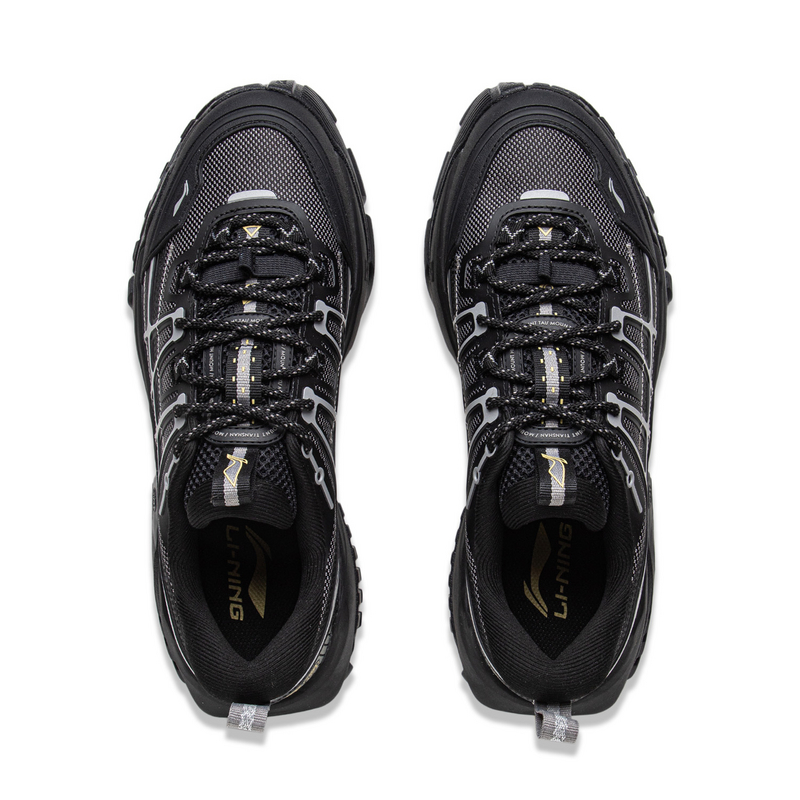 Li Ning Outdoor CF Tracing Cushioning Rebound Low top Outdoor Shoes Unisex Black