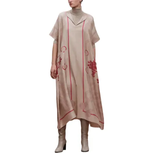 HERMES FW25 Short Sleeved Dress Women's