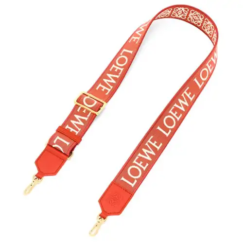 LOEWE Jacquard Fabric With Cow Leather Bag Straps Women's Orange