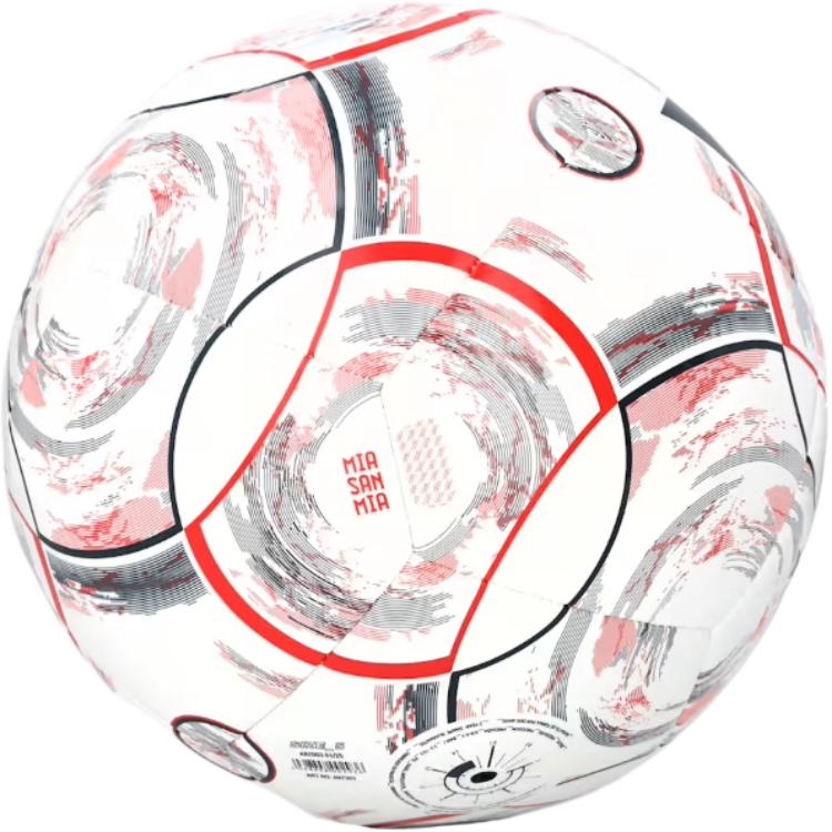 Adidas Size 5 Soccer Ball PVC Unisex White Red Gray