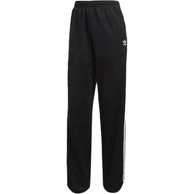 Adidas Originals Casual Pants Women's Black Moderate Straight Fit Pants