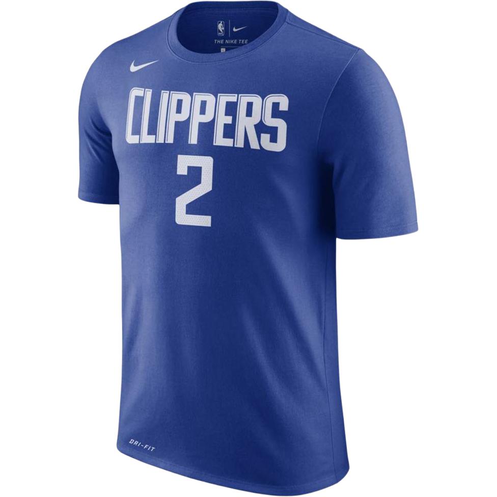 Nike LAC NBA DFCT 2019/2020 Kawhi Leonard Los Angeles Clippers round neck pullover short-sleeved T-shirt men's style
