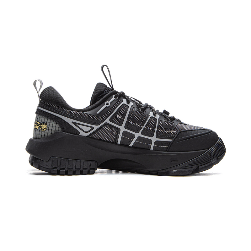 Li Ning Outdoor CF Tracing Cushioning Rebound Low top Outdoor Shoes Unisex Black