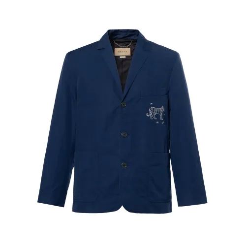 GUCCI SS24 Business Suit Coat Men's Blue