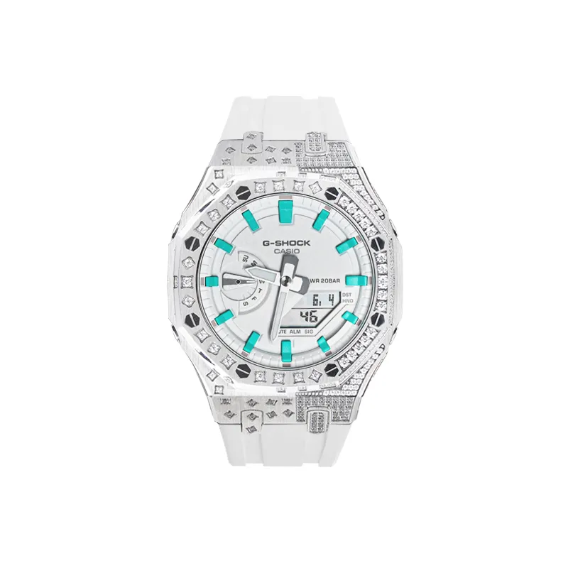 CASIO Custom Collection Quartz Movement Rubber Strap Watch Unisex White Dial