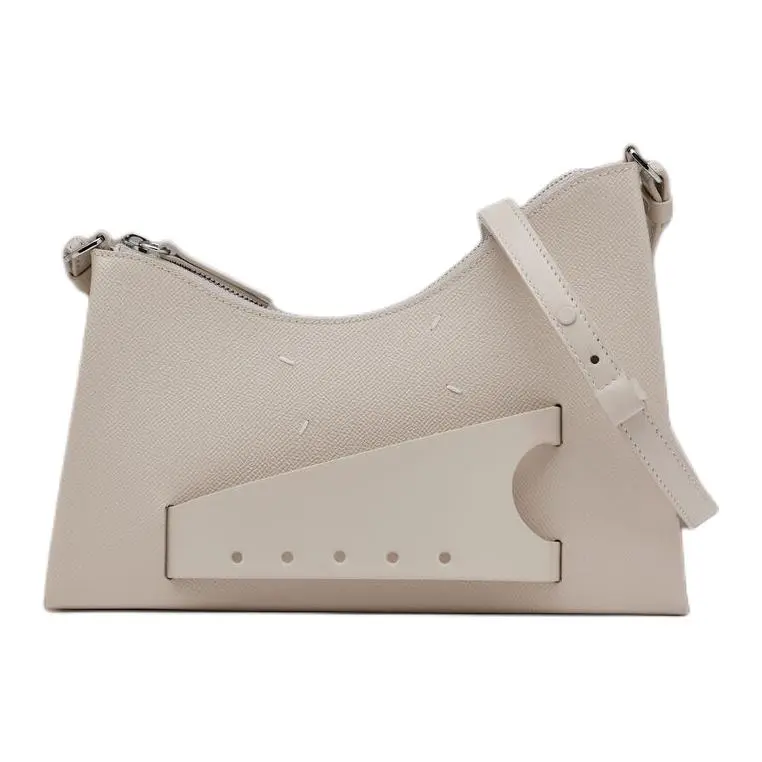 Maison Margiela Snatched Calfskin Handbag, Shoulder Bag Women's White