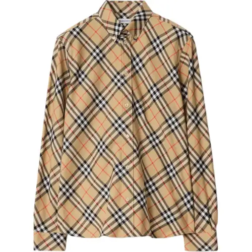 Burberry Relaxed Fit Check Flannel Shirt