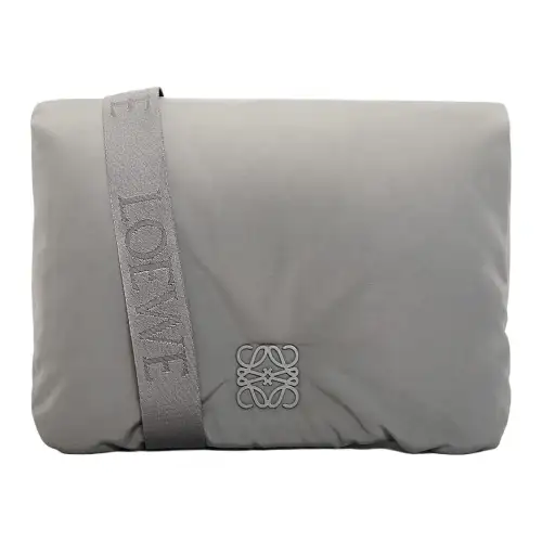 LOEWE Goya Fabric Messenger Bag, Crossbody Bag, Shoulder Bag Men's Asphalt Gray