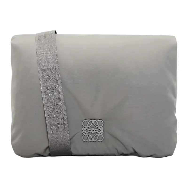 LOEWE Goya Fabric Messenger Bag, Crossbody Bag, Shoulder Bag Men's Asphalt Gray