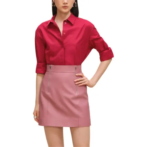 HERMES FW25 Leather Short Skirts Women's
