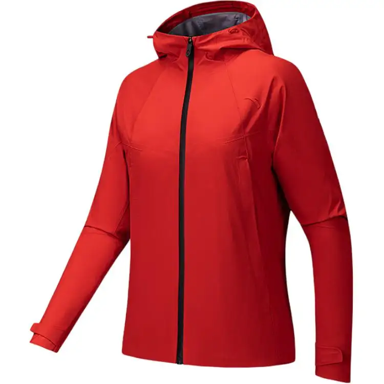 ANTA Variety Training Collection Windbreaker Jackets Women's Classic Red Hooded Moderate