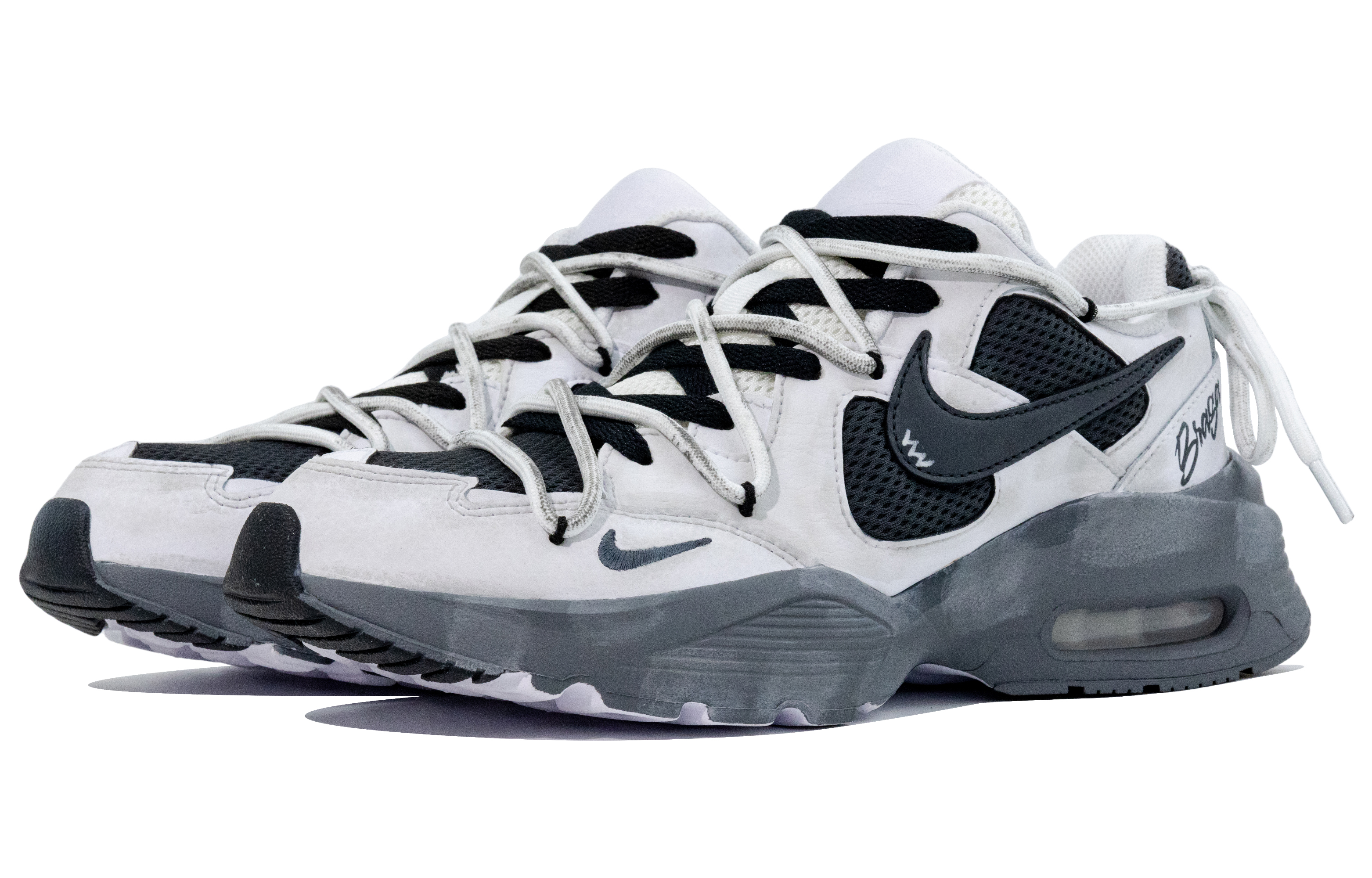 Nike Air Max Fusion Abrasion Resistant Low top Running Shoes Men’s Light Gray