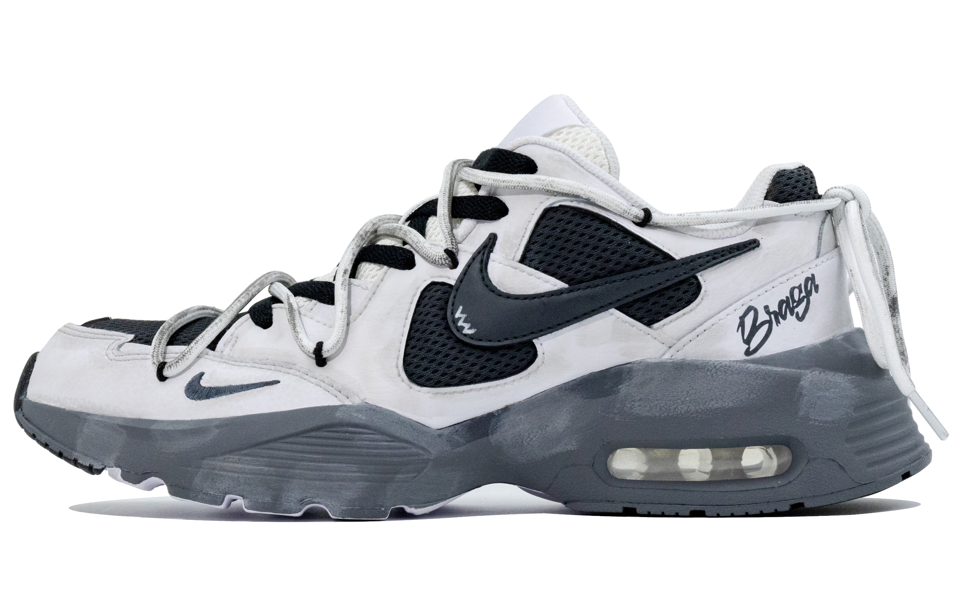 Nike Air Max Fusion Abrasion Resistant Low top Running Shoes Men’s Light Gray