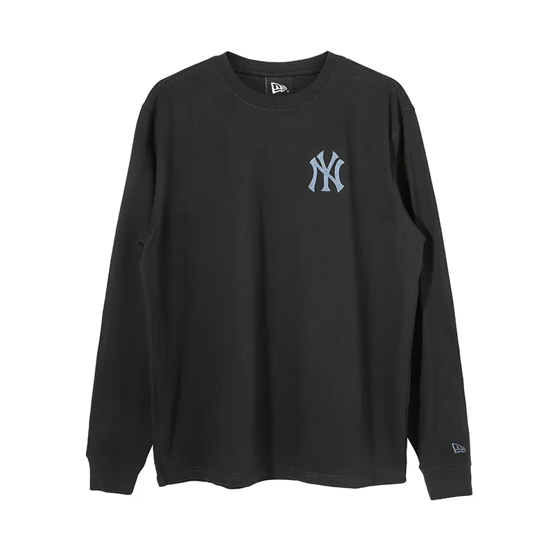 New Era X MLB T-Shirts Unisex Black Crew Neck Moderate
