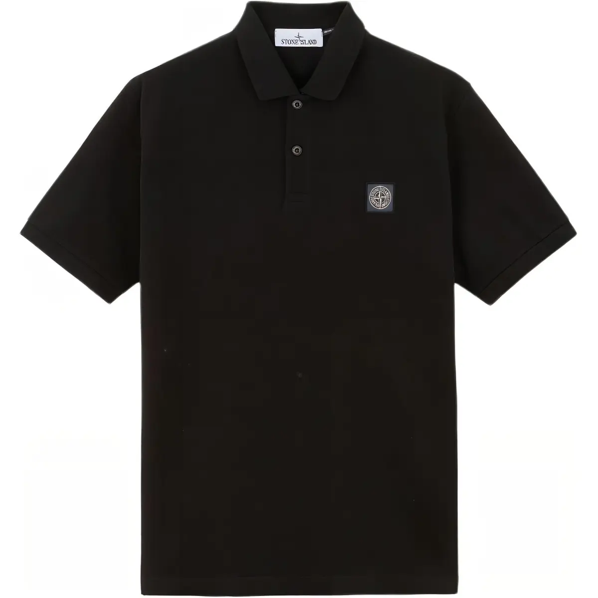 STONE ISLAND Logo Patch Short Sleeved Polo Shirt