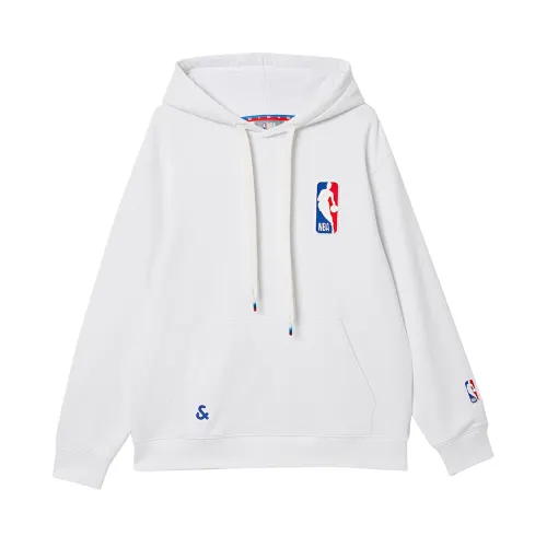 JACK JONES Jack Jones x NBA JACK&JONESxNBA Logoman Loose and versatile pullover drawstring hooded clean fit sweatshirt for men and women