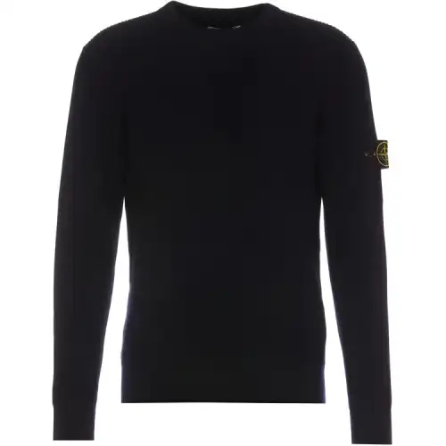 STONE ISLAND Logo Patch Knitted Jumper