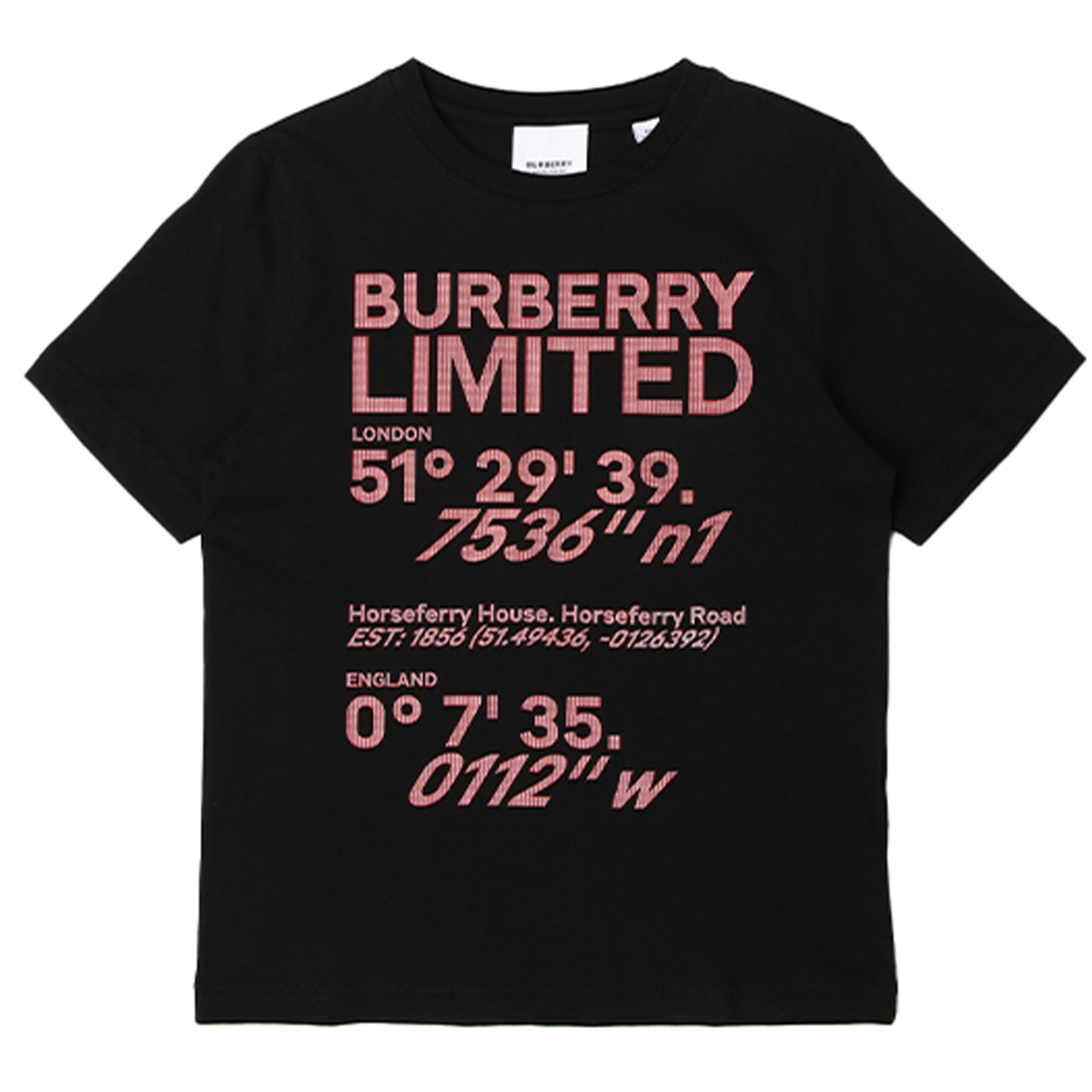 Детская футболка Burberry (черная)