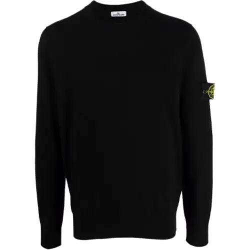 Stone Island Compass-patch virgin wool jumper