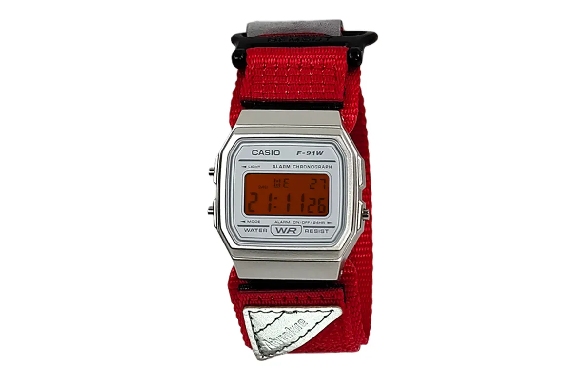 CASIO Custom Collection Quartz Movement Nylon Strap Unisex White Dial