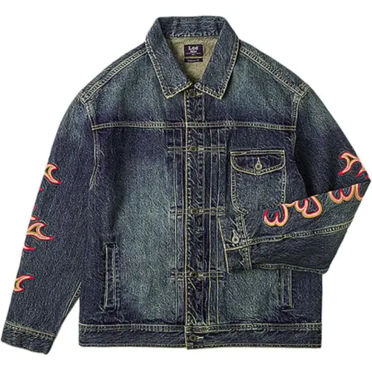 Lee Denim Jacket Men's Medium Blue