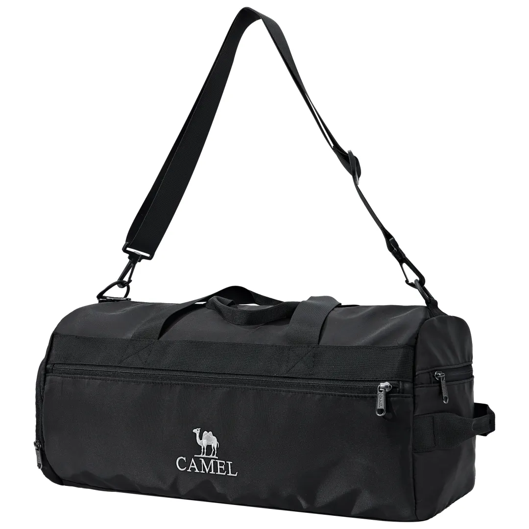 CAMEL Polyester Gym Bag Unisex Night Black/Galaxy Gray